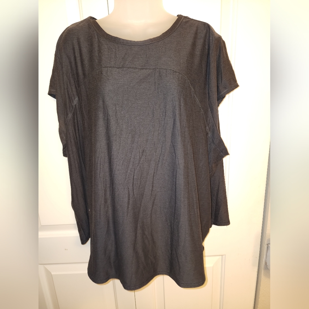 Old Navy Charcoal Short Sleeve Active Top